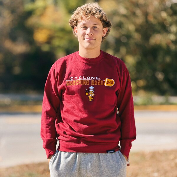 CI Sport Cyclone Marching Band Dad Cardinal Crewneck